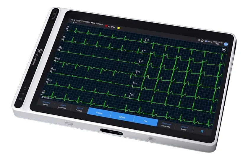 Eletrocardiógrafo Lepu S120 12 Canais Com Tela 7 Polegadas - Imagem 2