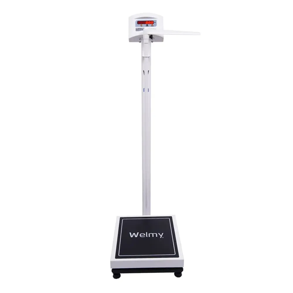 Balança Eletrônica Antropométrica Branca Led Ecpc W200/50a Welmy